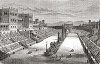 A Chariot Race in Ancient Rome Fine Art Print by Ken Welsh
