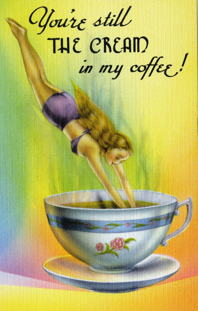 Vintage Coffee Dive Poster Print - Unknown Artist