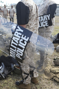 U.S. Marines and Sailors in Riot Gear - Exercise Lethal Breeze Poster Print
