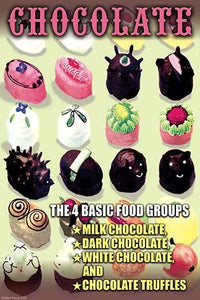 Milk Chocolate, Dark Chocolate, and Truffles Fine Art Print by Wilbur Pierce