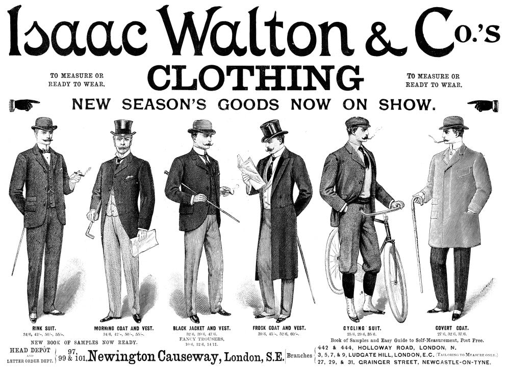 Men's Fashion 1898 English Advertisement Fine Art Print by Granger Collection
