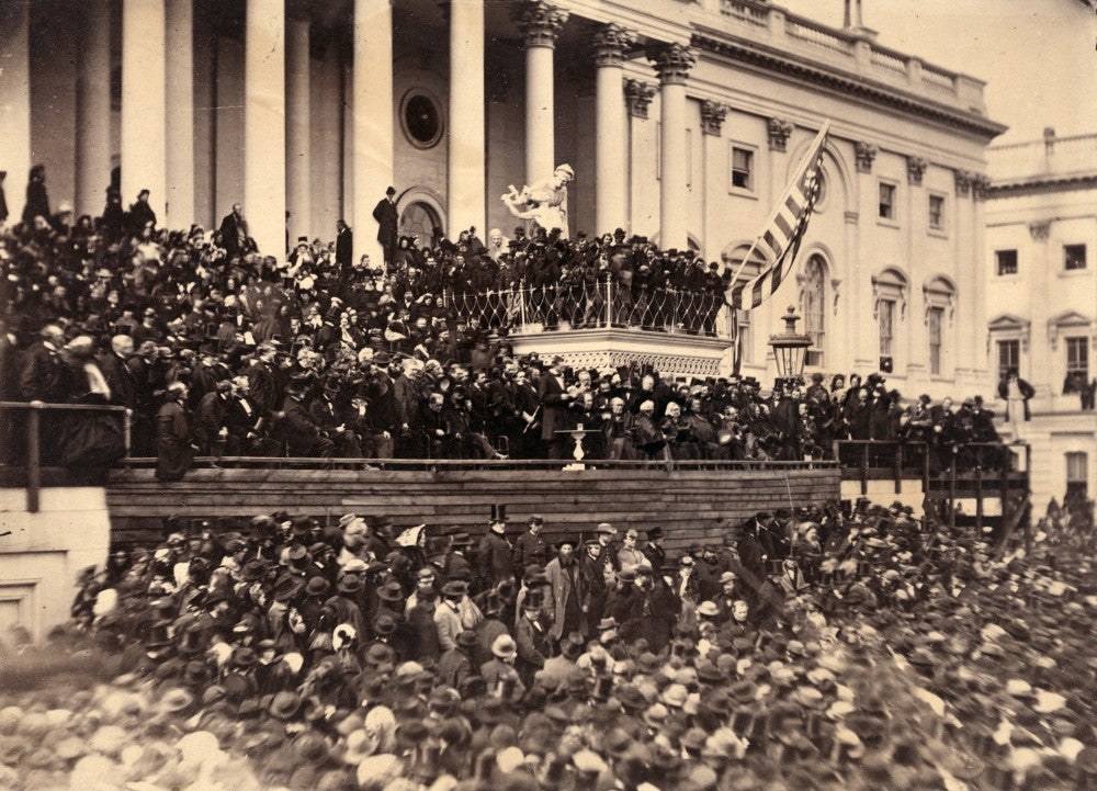 Lincoln's Second Inauguration Fine Art Print - 1865 by Alexander Gardner