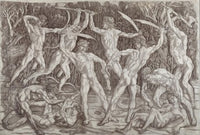 Battle of Ten Naked Men Engraving by Antonio del Pollaiuolo - Metropolitan Museum of Art