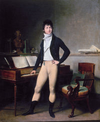 Francois Adrien Boieldieu Fine Art Print by Louis-Léopold Boilly