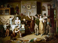 Quilting Party Fine Art Print by John Lewis Krimmel, 1813