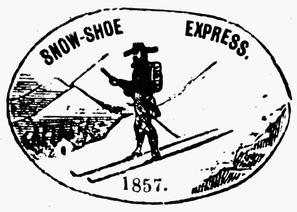 Snowshoe Thompson Postal Indicia Fine Art Print by Granger Collection