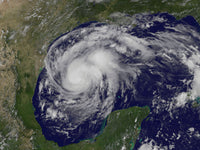 Hurricane Harvey Satellite View Fine Art Print by Stocktrek Images