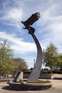 Eagle Statue Fine Art Print on Auburn University Campus by Carol Highsmith