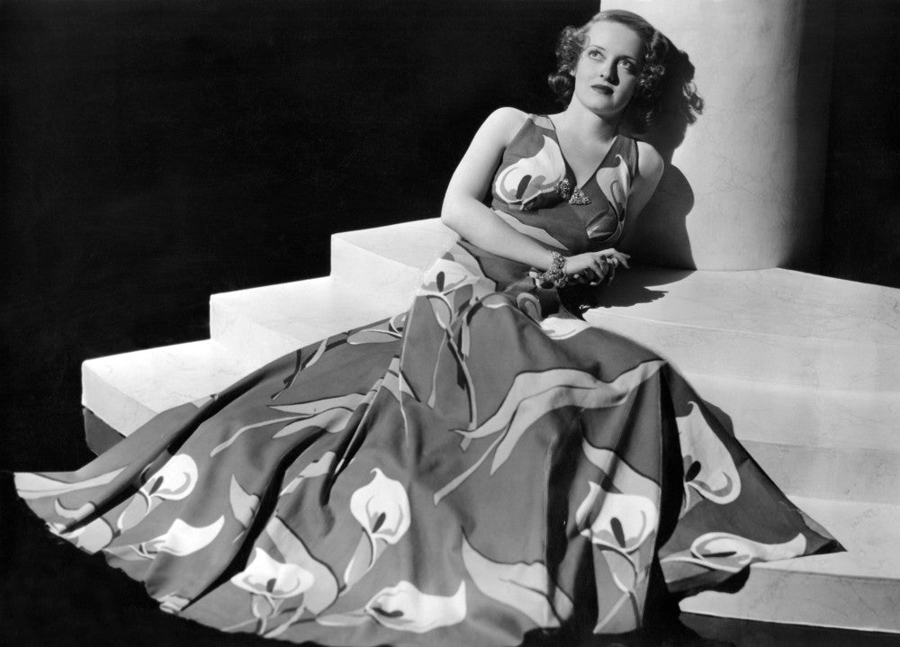Bette Davis Calla Lilies Fine Art Print - Vintage Glamour