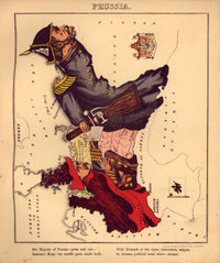 Anthropomorphic Map of Prussia Fine Art Print