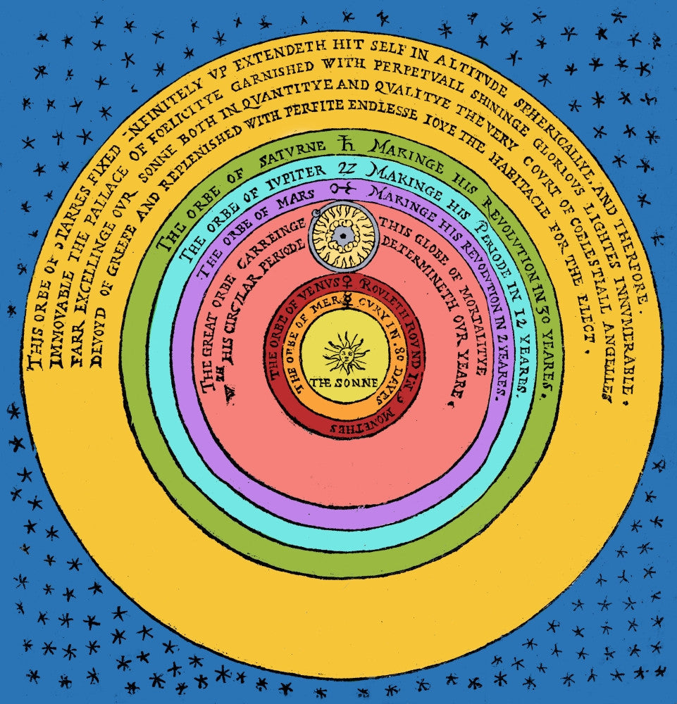 Heliocentric Universe Fine Art Print by Thomas Digges (1576)