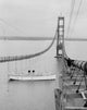 Mackinac Bridge Construction Poster Print - 8x10