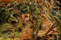 Monitor Lizard Vintage Art Print by F.W. Kuhnert