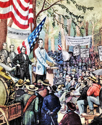 Lincoln-Douglas Debate Fine Art Print by Granger Collection