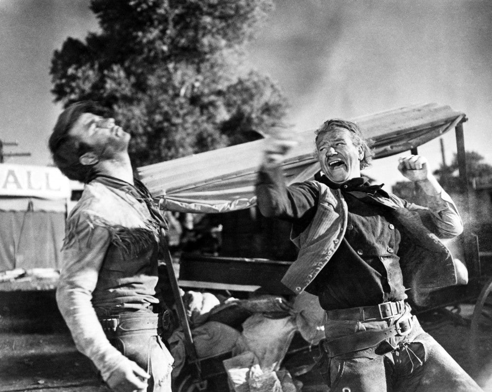 Red River Photo Print Featuring Montgomery Clift and John Wayne (1948)