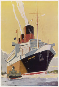 Queen Mary Ship Fine Art Print by Mary Evans Picture Library