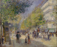 Renoir's Grands Boulevards Fine Art Print - Oil on Canvas