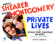 Private Lives Movie Poster Print Featuring Norma Shearer & Robert Montgomery (1931)