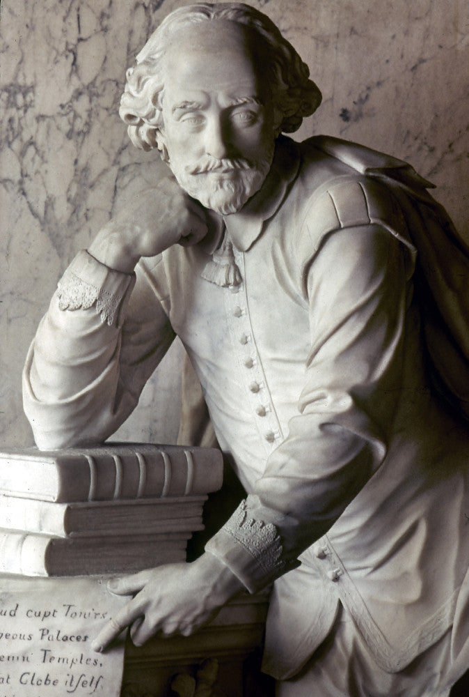 William Shakespeare Memorial Statue Fine Art Print by Peter Scheemakers