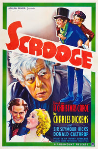 Scrooge Movie Poster Fine Art Print - 1935 Classic