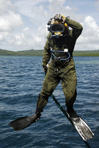 U.S. Navy Diver Excavation Dive Poster Print - February 26, 2007