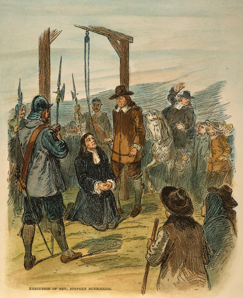 The Execution of Reverend Stephen Burroughs Fine Art Print - 19th Century Engraving