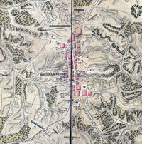 Historic Map of Williamsburg, Virginia - The College of William and Mary | Poster Print