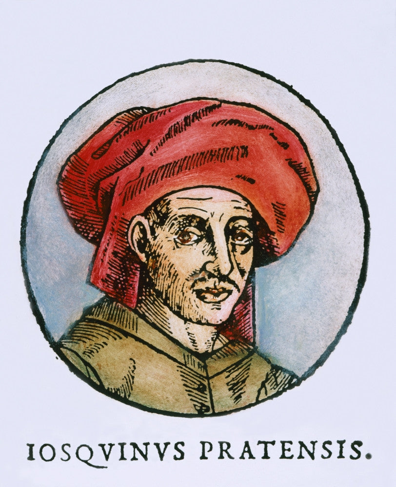 Josquin Des Prez 16th Century Woodcut Print by Granger Collection