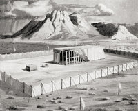 The Tabernacle by Moses with Mount Sinai - Fine Art Print by Ken Welsh