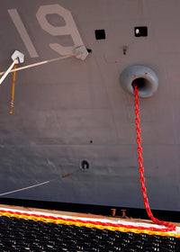USS Blue Ridge Command Ship Anchor Chain Fine Art Print by Stocktrek Images