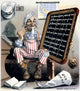 Nuncle Sam's Lessons from the Spanish-American War Cartoon by Grant Hamilton - Fine Art Print