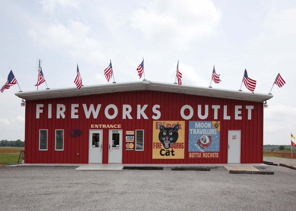 Fireworks Outlet Fine Art Print - Stunning Display for Any Space