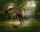 Baryonyx Dinosaur Fishing Fine Art Print from the Cretaceous Period