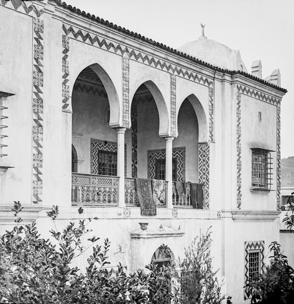 Moorish Villa with Iron Bar Windows Fine Art Print by John Short