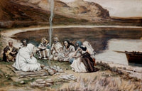 Christ Eating with His Disciples Fine Art Print by James Tissot