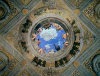 Camera degli Sposi: Ceiling Oculus Fine Art Print by Andrea Mantegna