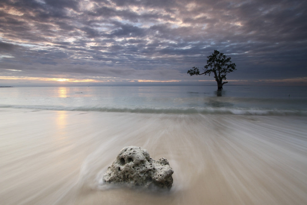 Stunning Beach Scene in Davao del Sur, Philippines Fine Art Print by VWPics