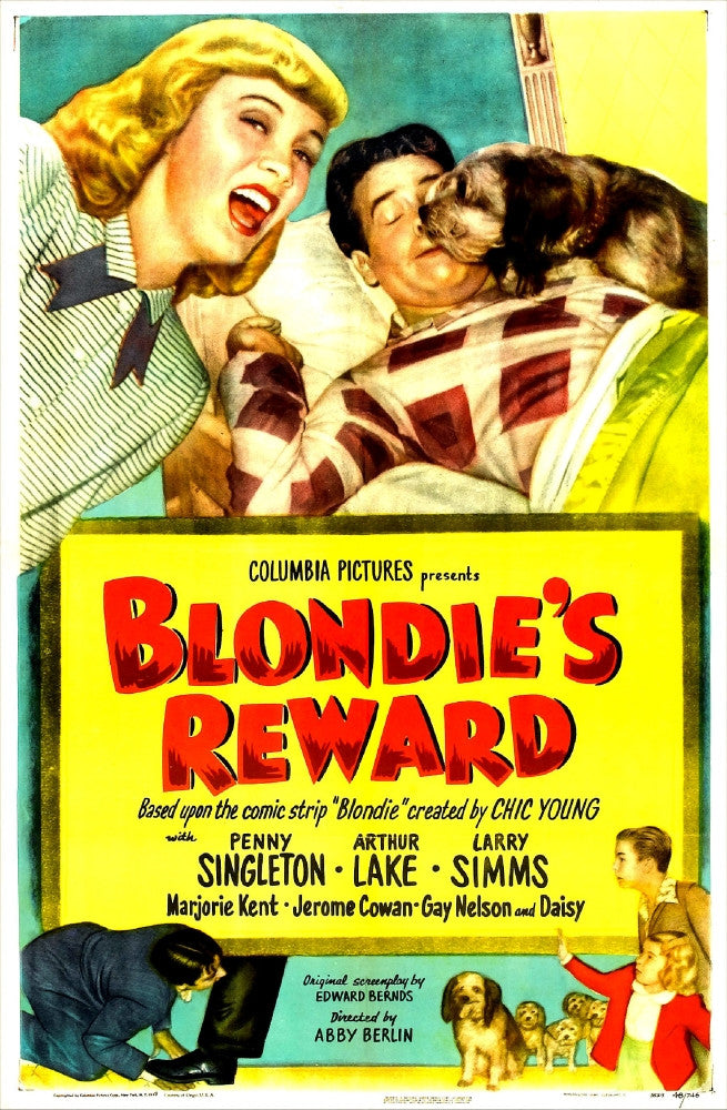 Blondie's Reward Us 1948 Movie Poster Print - Masterprint