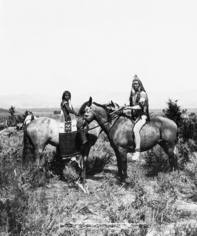 Ute Warrior Photograph by E.O. Beaman (1871) - Fine Art Print