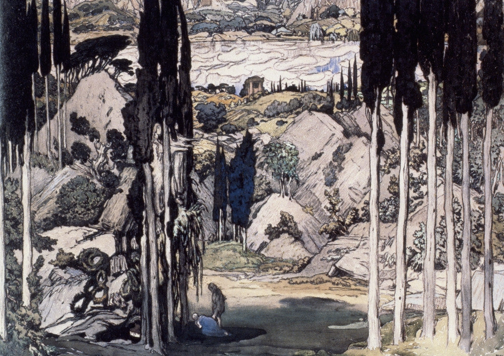 Daphnis and Chloe Ballet Poster Print by Leon Bakst | Granger Collection