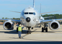 Aviation Electronics Technician Launching P-8A Poseidon Poster Print by Stocktrek Images