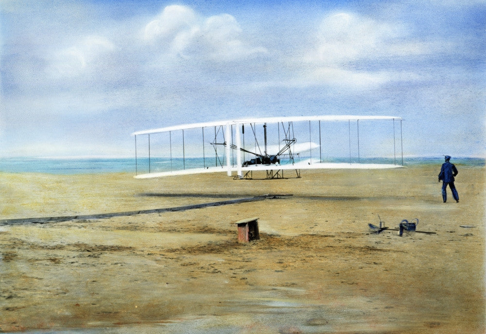 Wright Brothers First Flight Fine Art Print - Kitty Hawk 1903