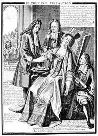Bloodletting 16th Century Etching - Physician Practicing Venesection by Granger Collection