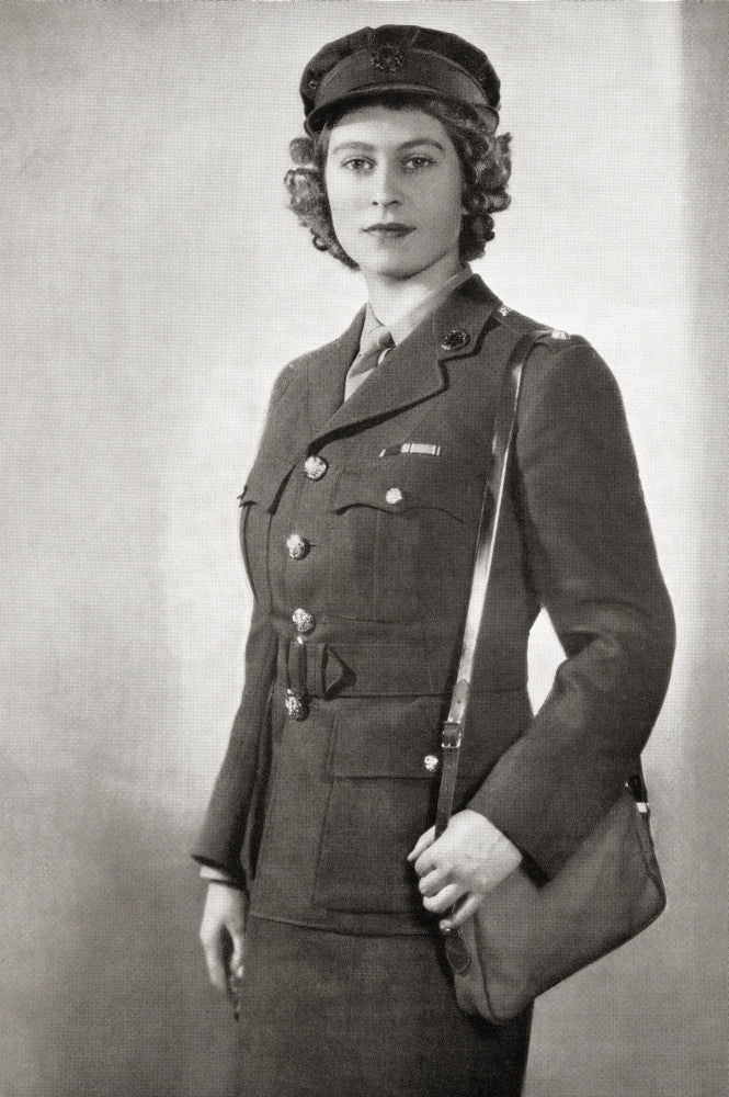 Princess Elizabeth Fine Art Print - 1945 ATS Uniform by Ken Welsh