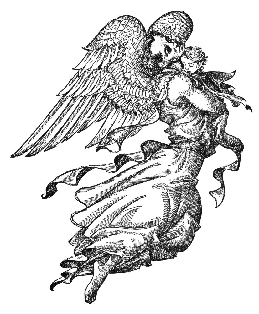Andersen: The Angel Fine Art Print by Arthur Szyk