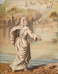 Christiana Entering The River Fine Art Print - Pilgrim's Progress