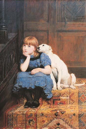 Sentimental Victorian Fine Art Print by Briton Rivere