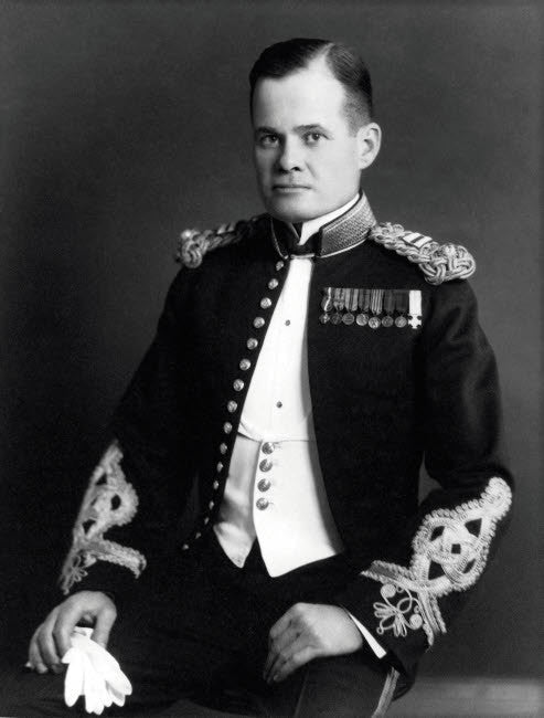 Digitally Restored Photo of Lewis Chesty Puller as Young Captain Fine Art Print by John Parrot
