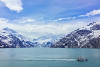 Johns Hopkins Glacier Tour Boat Fine Art Print by Alvis Upitis