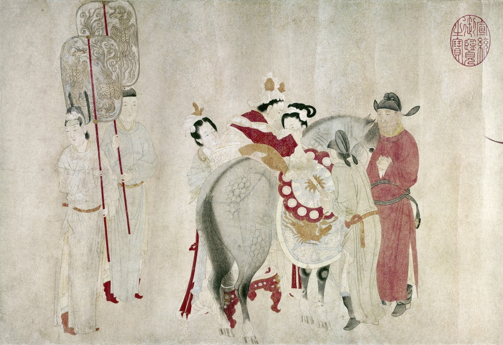 China: Nyang Kuei-Fei Concubine on Horse Fine Art Print